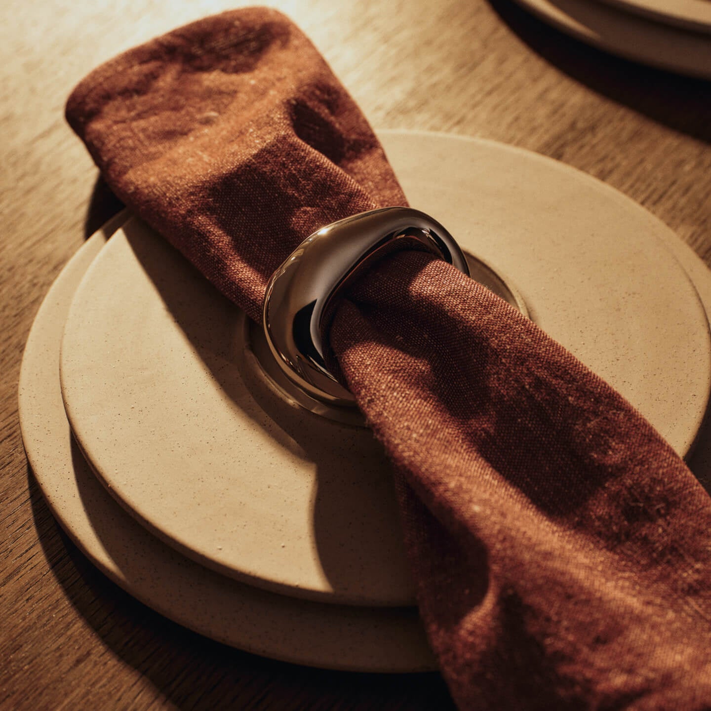 Ferm Living Orrith Napkin Rings Set of 4 Silver