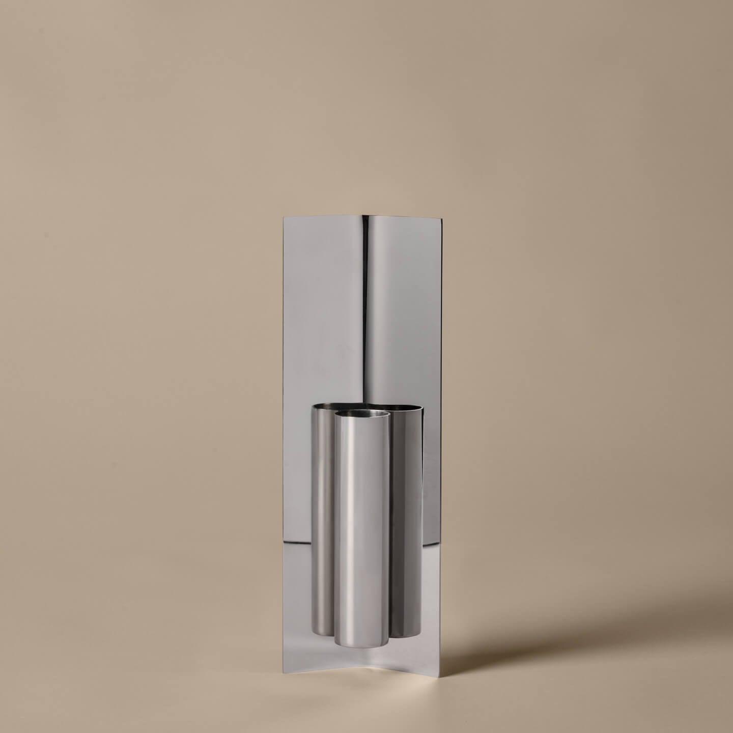 Ferm Living Eddy Wall Vase Mirror Polished Stainless Steel