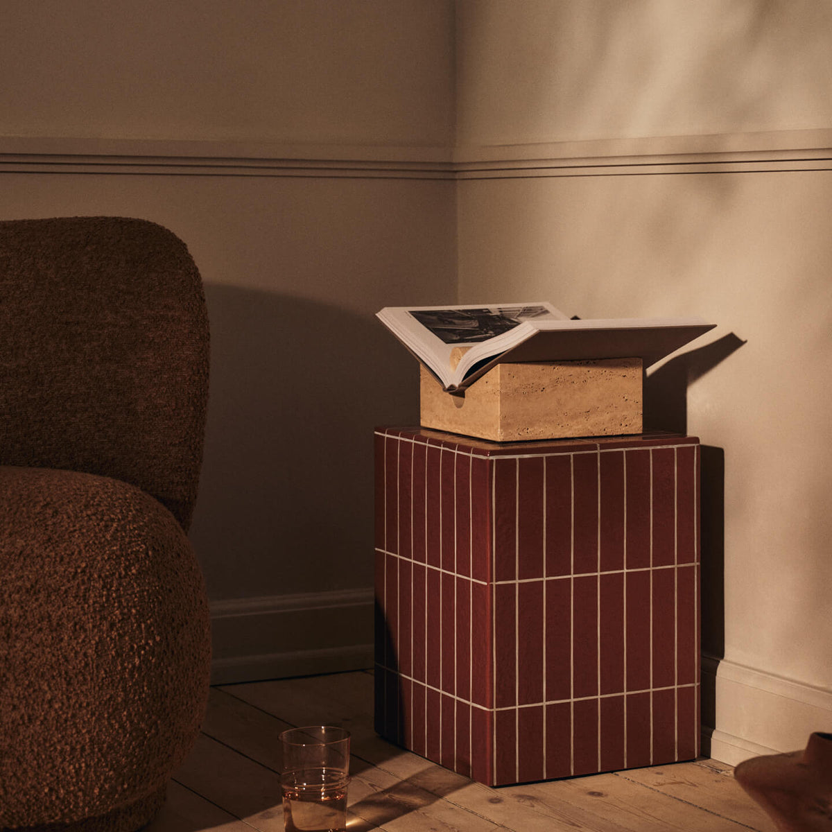Ferm Living Pillar Side Table Brown