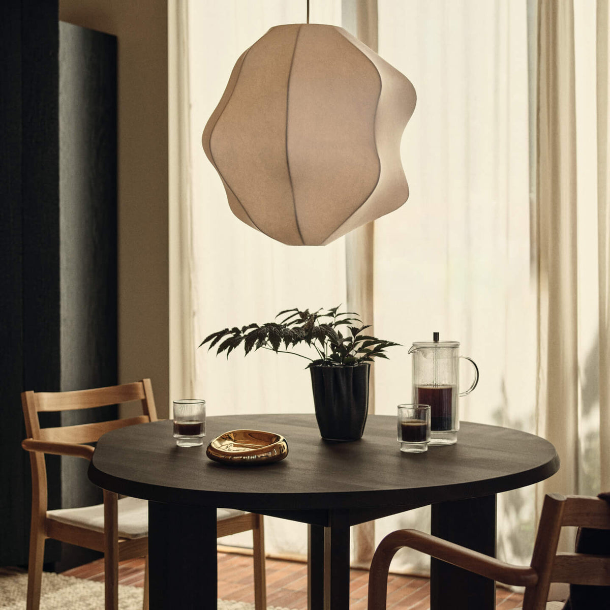 Ferm Living Boda Dining Chair with Arms Natural Oak