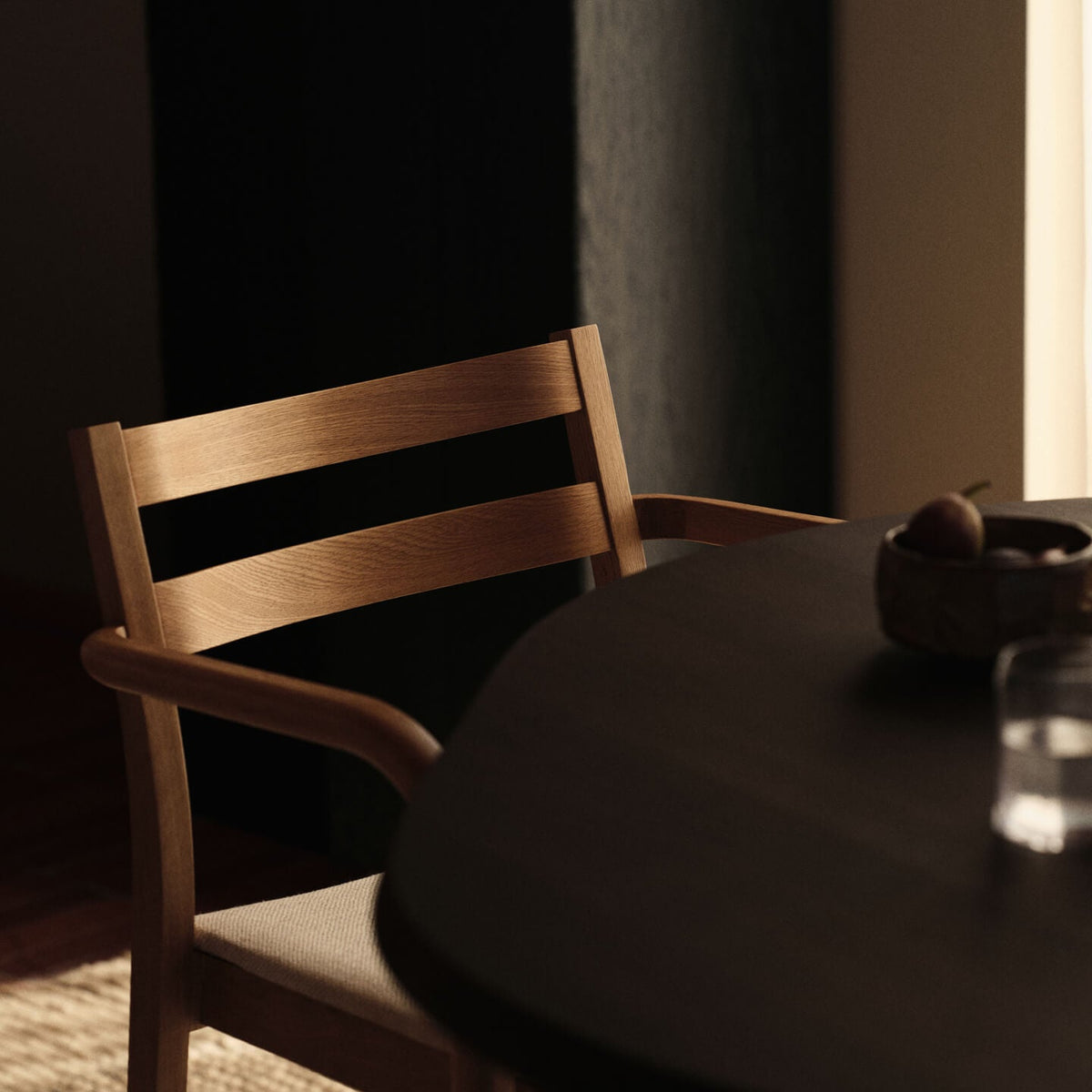 Ferm Living Boda Dining Chair with Arms Oak