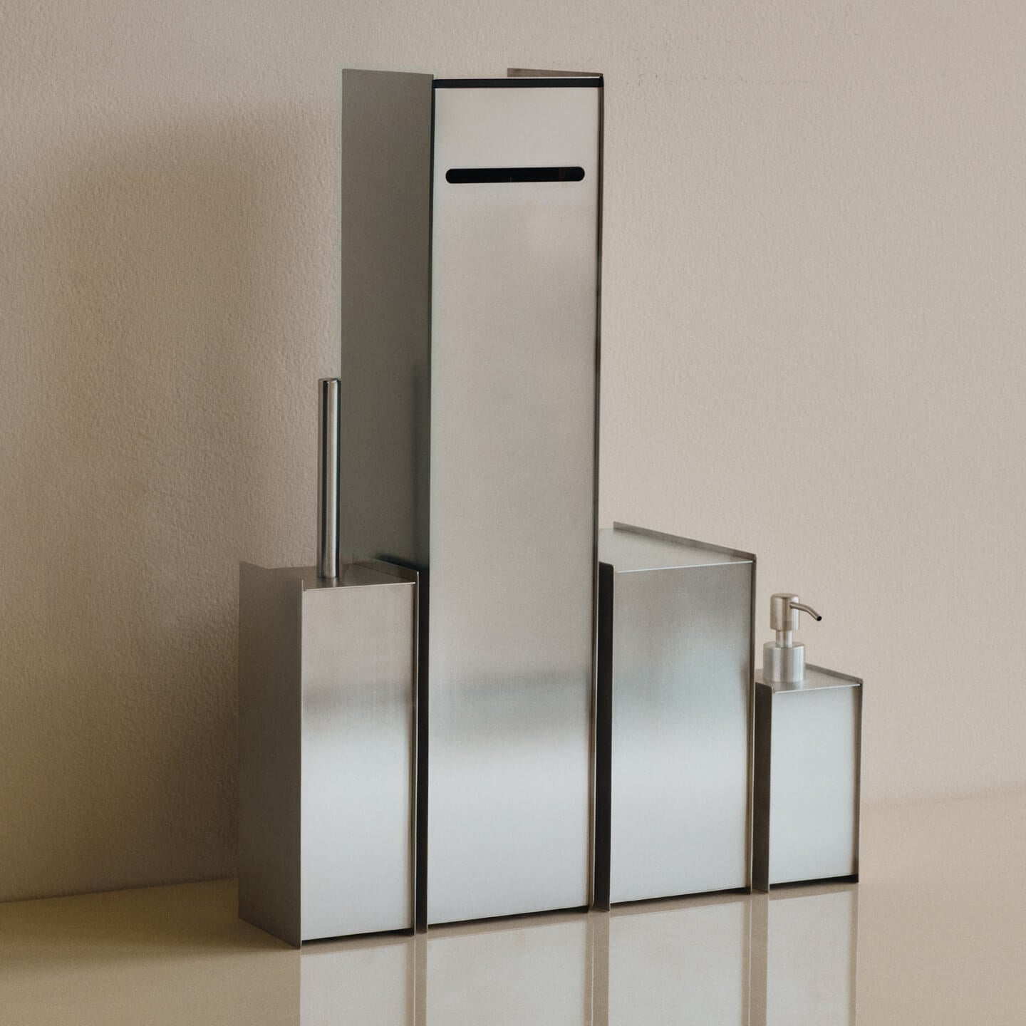 Ferm Living Sama Bin - Brushed Stainless Steel