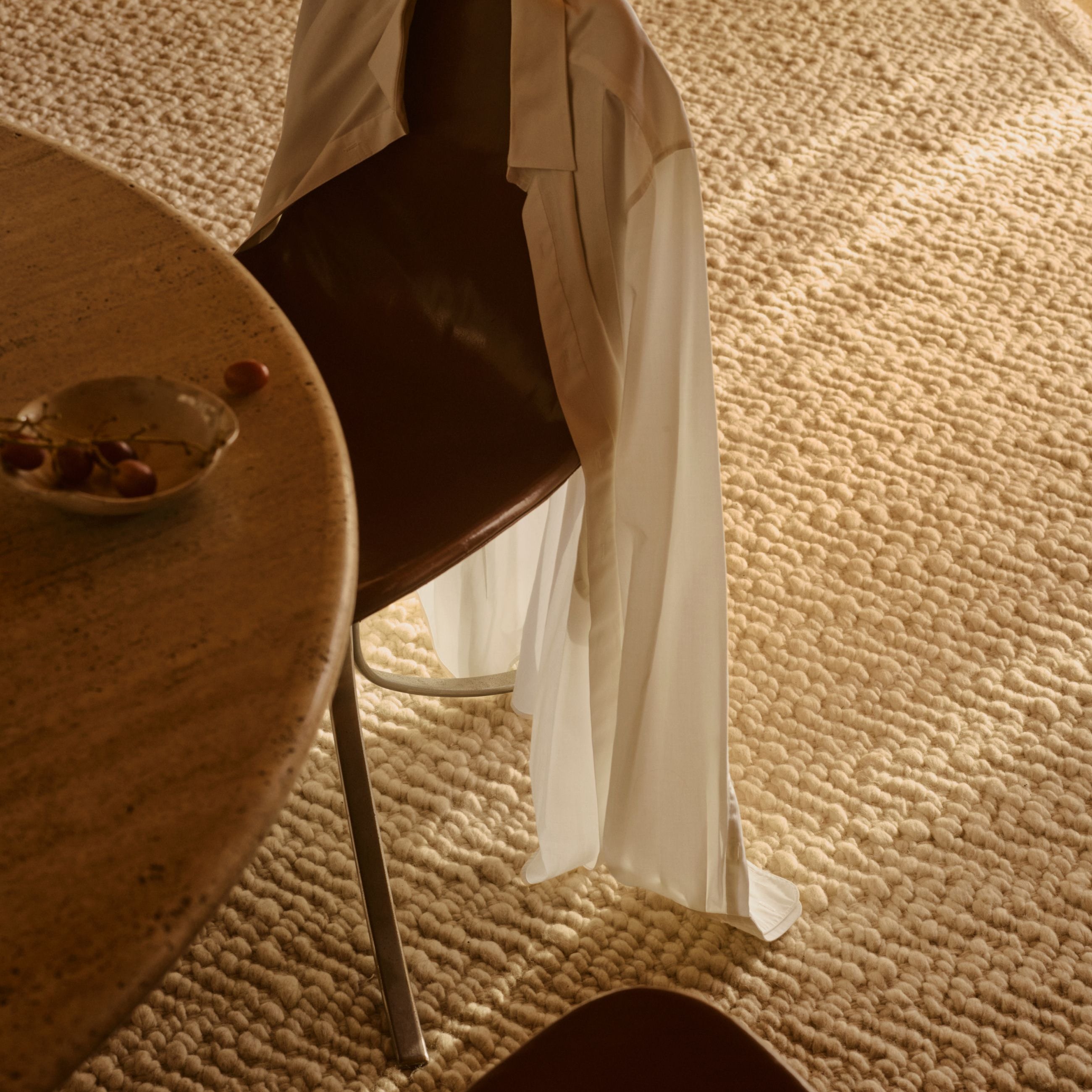 Armadillo Arroyo Felted Wool Herringbone Pattern Area Rug