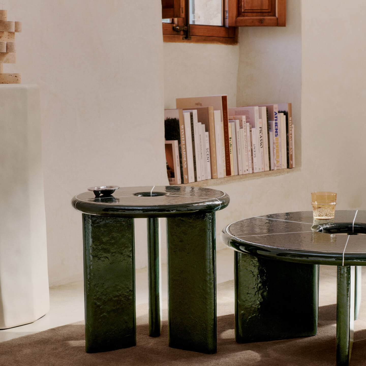 Ferm Living Deya Side Table - Dark Green