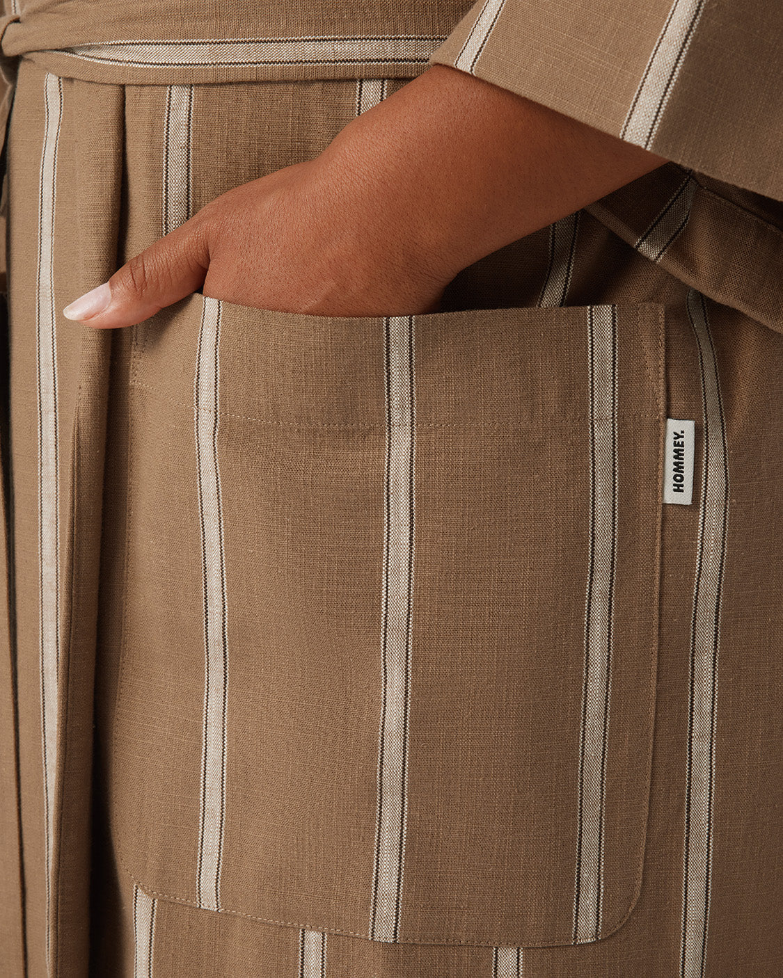 Hommey Ramie Robe Hazelnut