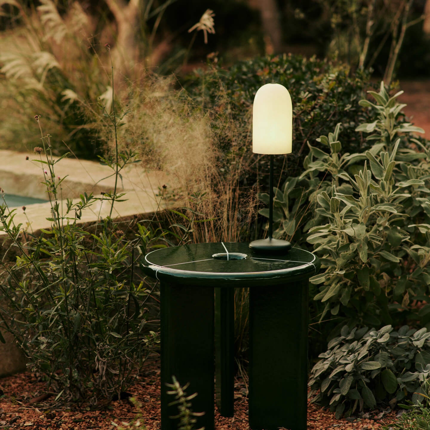 Ferm Living Deya Side Table - Dark Green