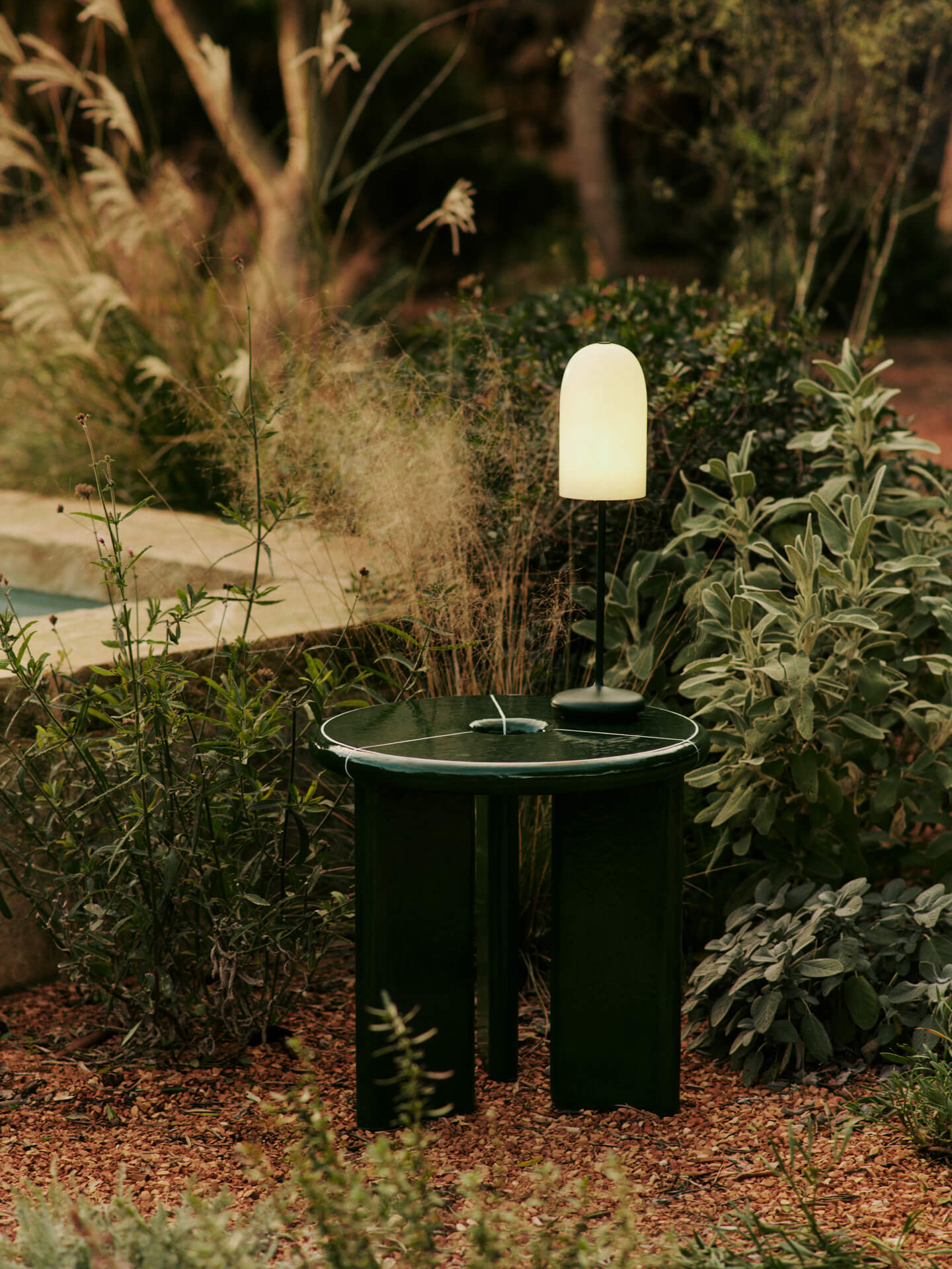 Ferm Living Deya Side Table - Dark Green