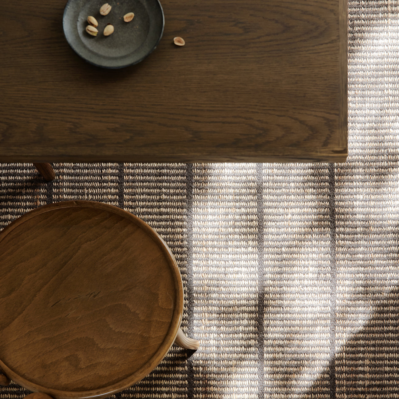 Armadillo Trellis Handwoven Wool and Jute Area Rug