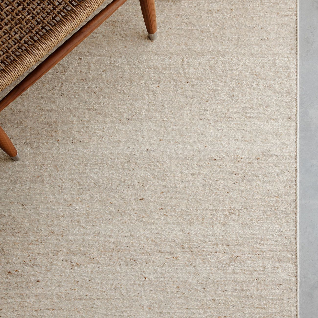 Armadillo Cable Wool Chevron Area Rug