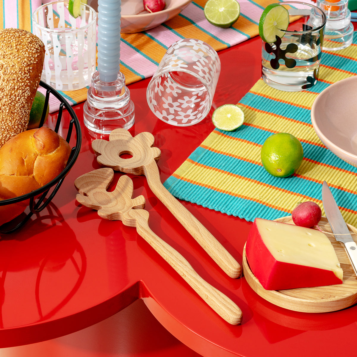 Areaware Serving Friends Flowers Wooden Spoons