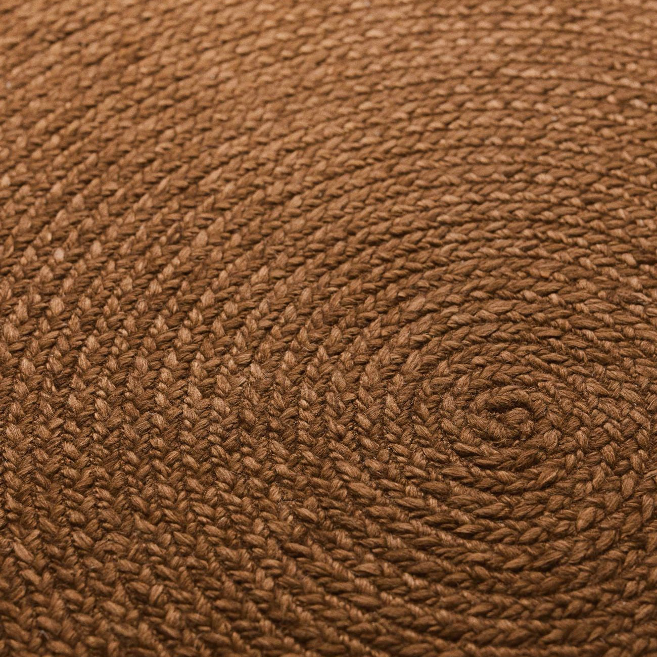 Armadillo Braid Round Wool Blend Rug