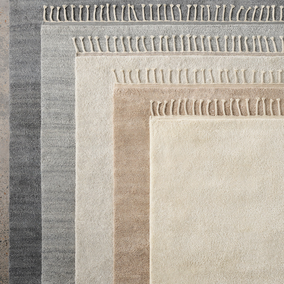 Armadillo Petra Hand-Knotted New Zealand Wool Berber Rug
