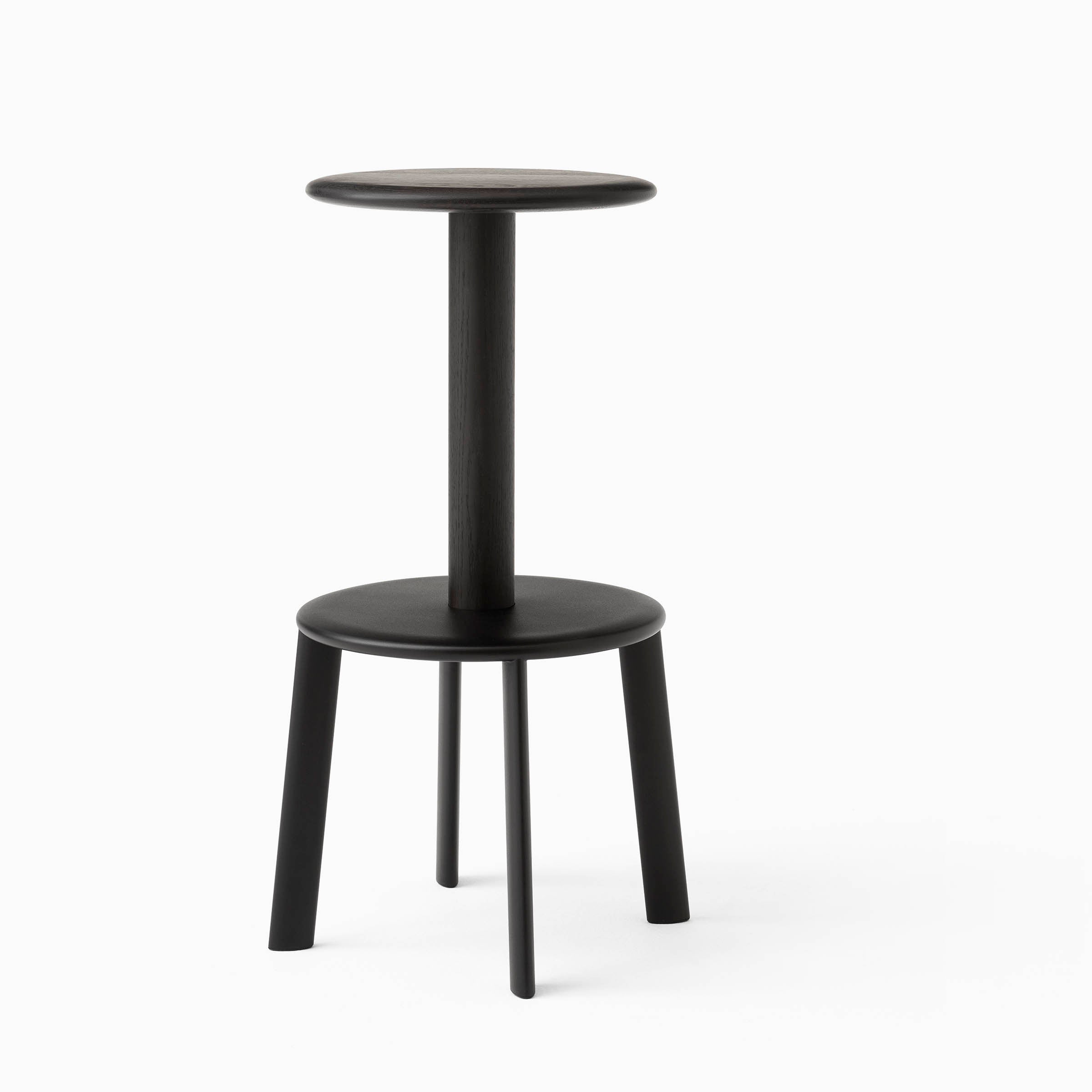 &Tradition Massif Bar Stool AV40 Dark Stained black