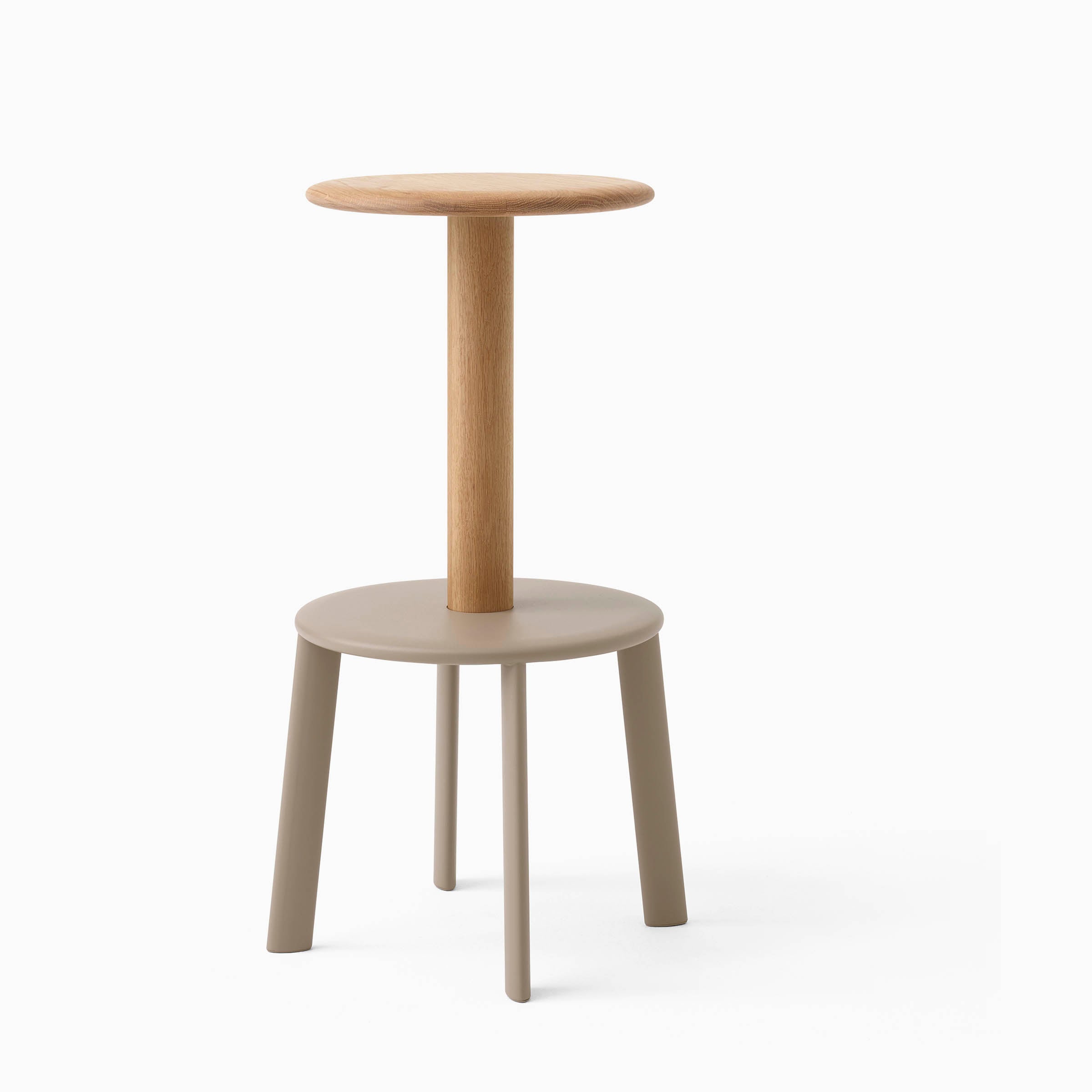 &Tradition Massif Bar Stool AV40 Oak Grey Beige