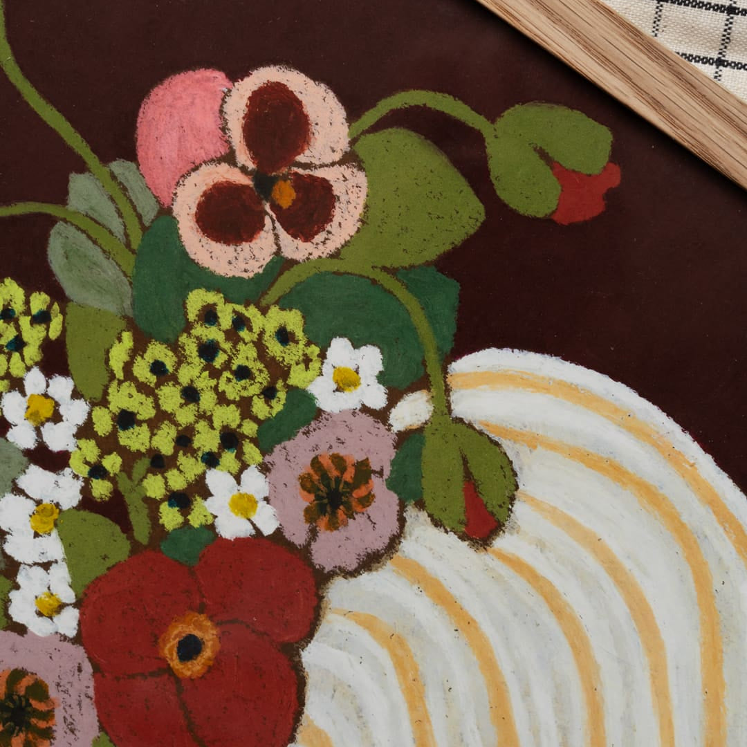 Anine Cecilie Iversen Maroon Botanic Art Print