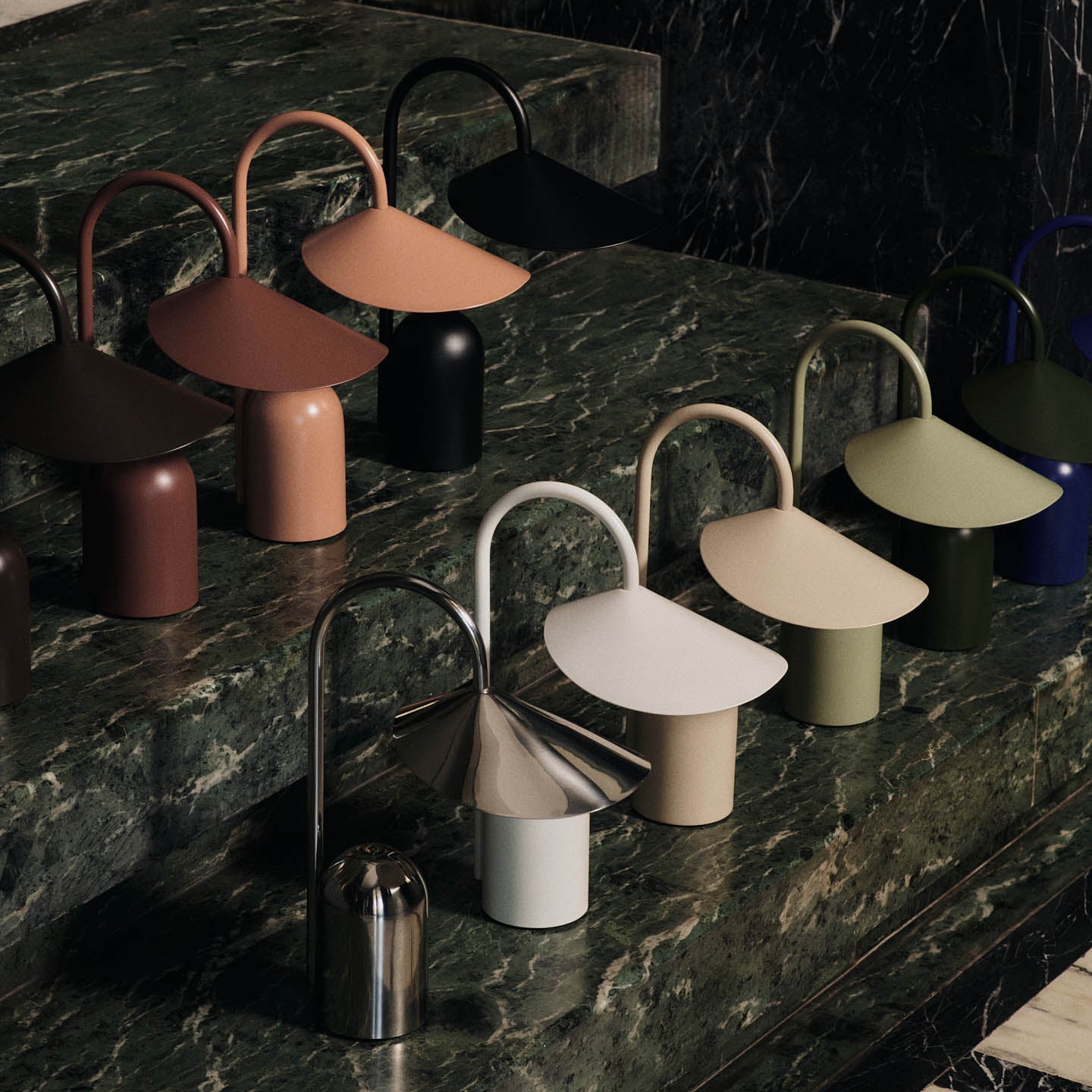 Ferm Living Arum Portable Lamp - Stainless Steel