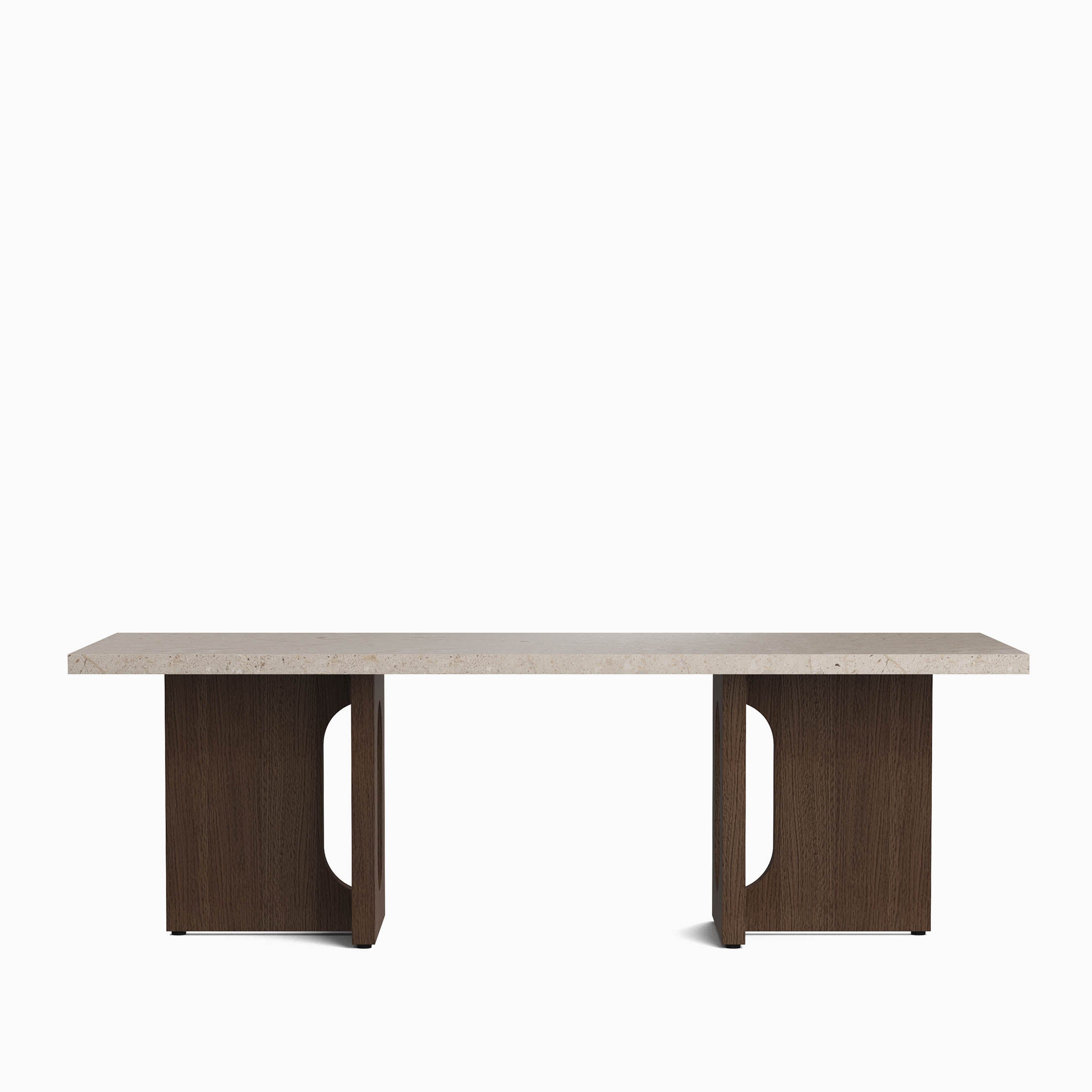 Audo Androgyne Lounge Table Dark Stained Oak Kunis Breccia