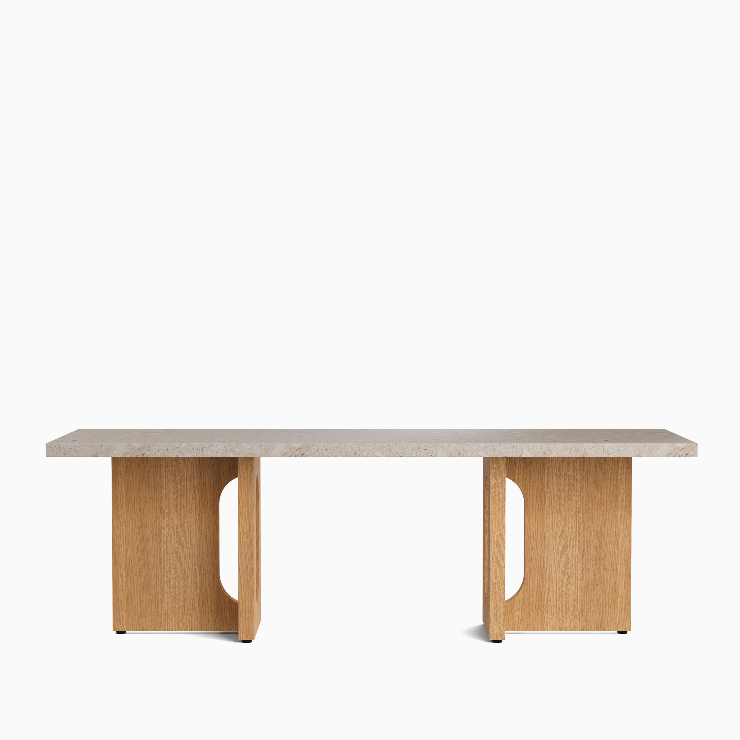 Audo Androgyne Lounge Table Natural Oak Kunis Breccia