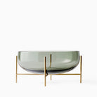 Audo Echasse Bowl Large Green Smoke Brass