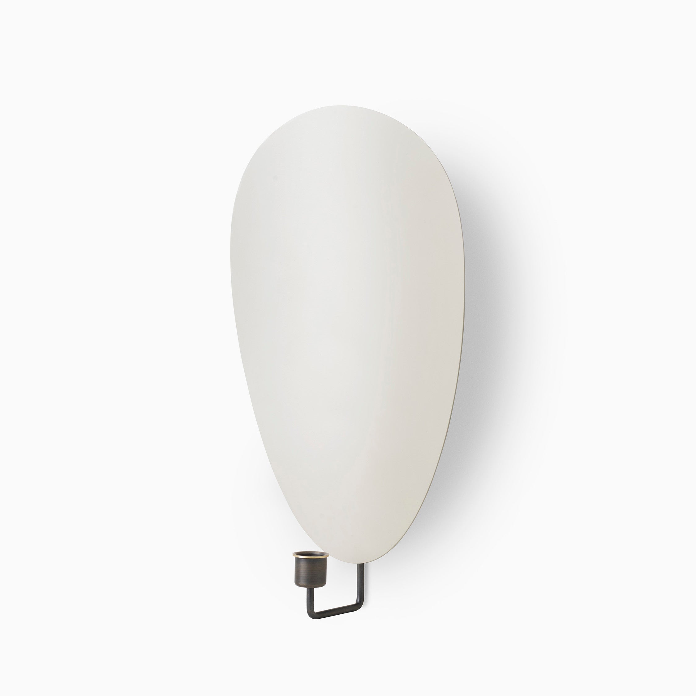 Audo Copenhagen Flambeau Candle Holder - Bronzed Brass/Grey 40cm