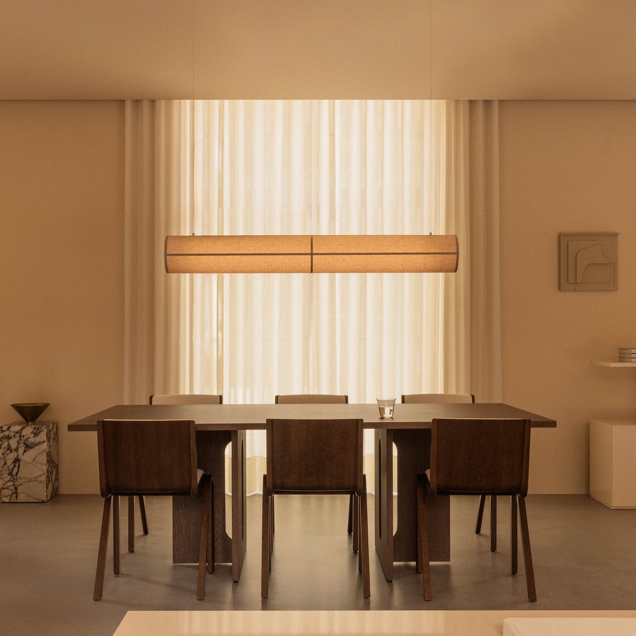 Audo Copenhagen Hashira Linear Pendant Lamp - Raw