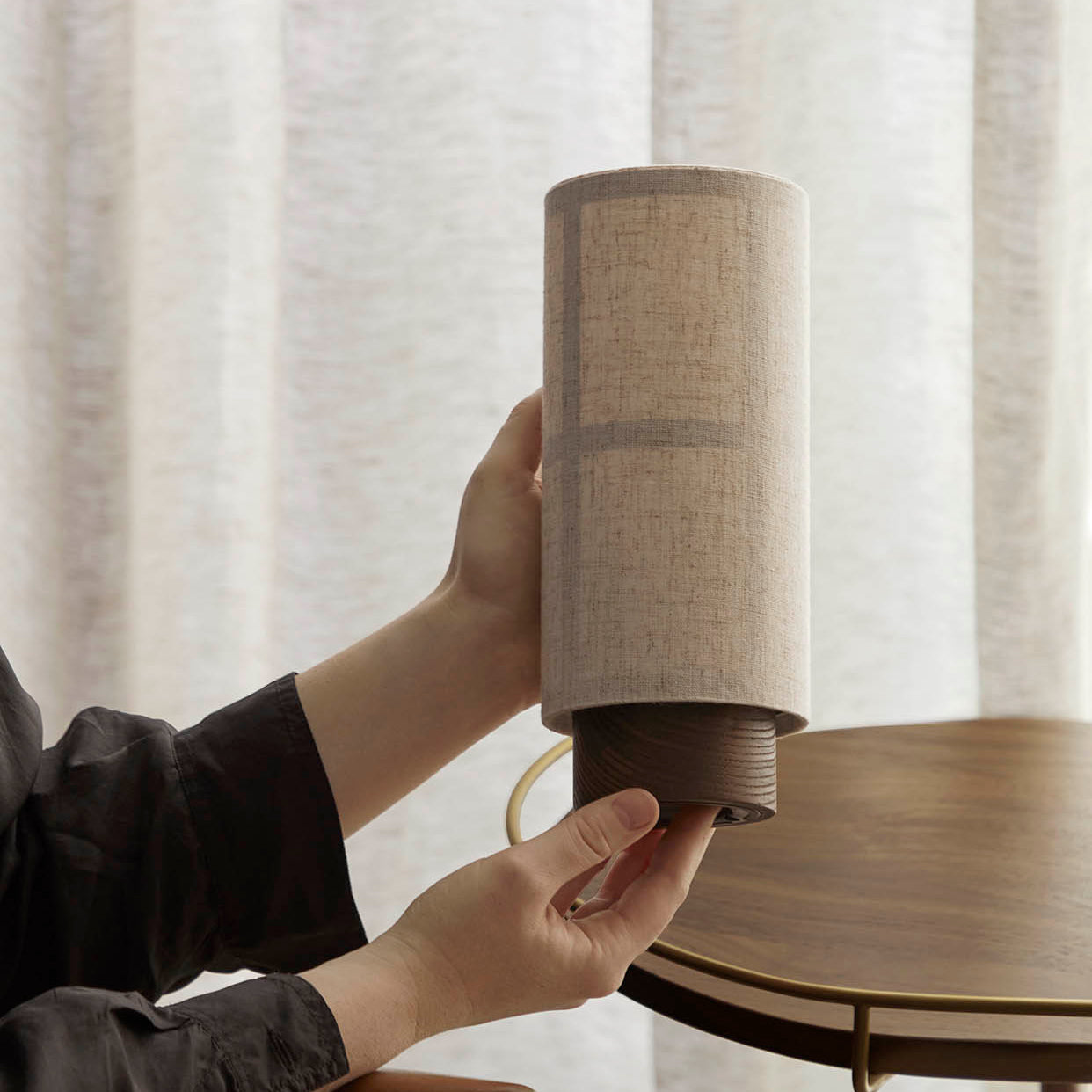 Audo Copenhagen Hashira Table Lamp Portable - Raw