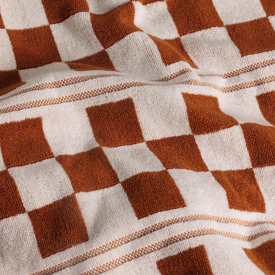 Baina Busby Pool Towel - Fuyu & Chalk