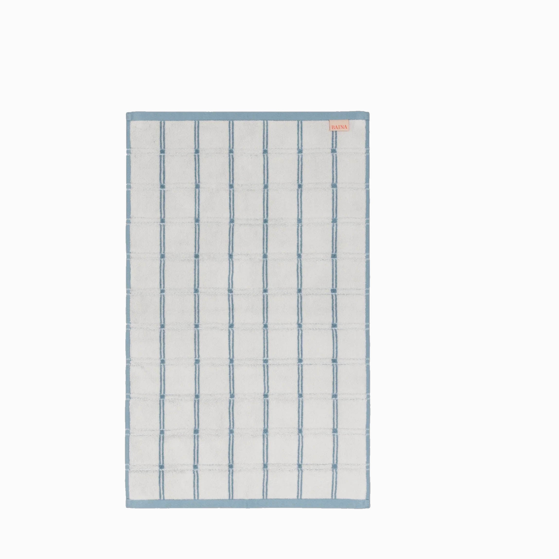 Baina Devon Bath Mat - Celeste / Chalk