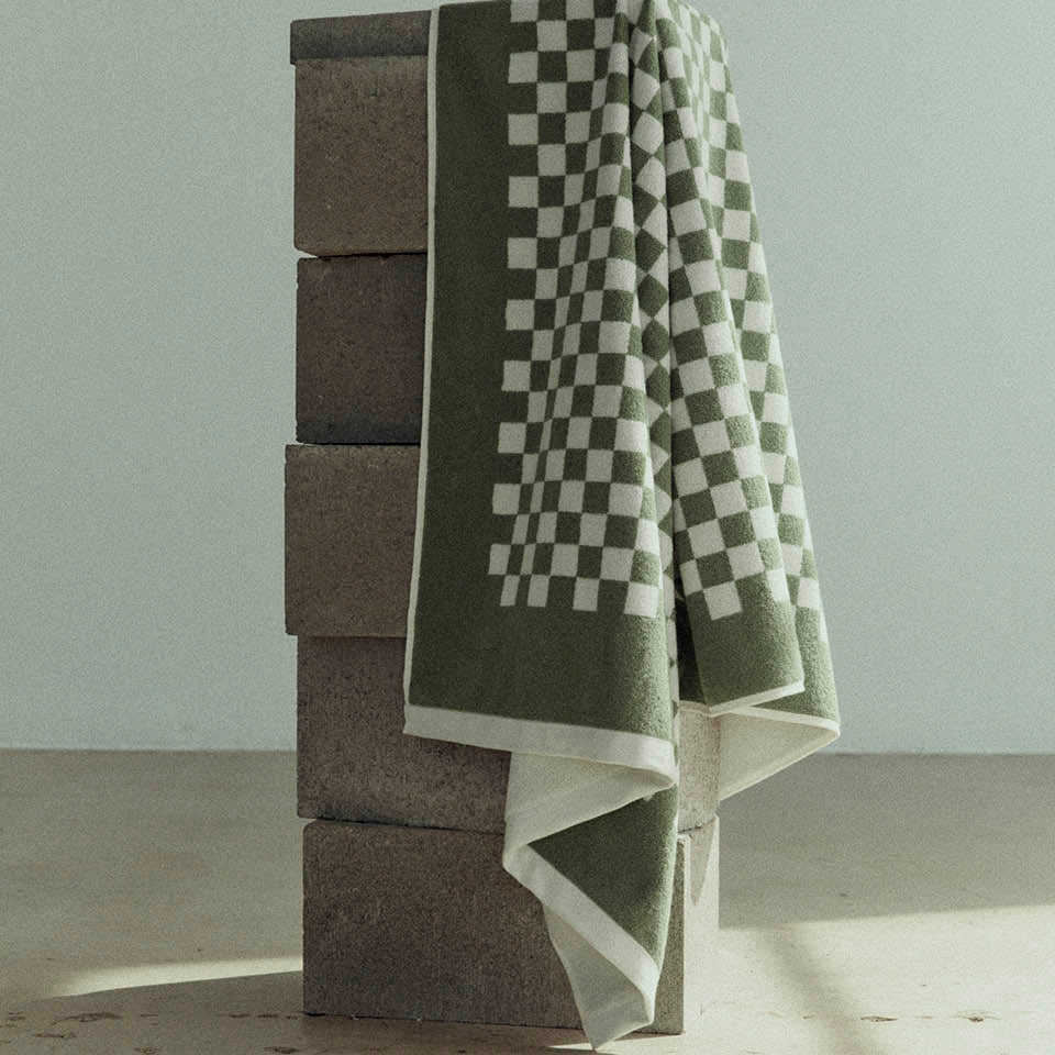 Baina Roman Pool Towel - Sage/Chalk