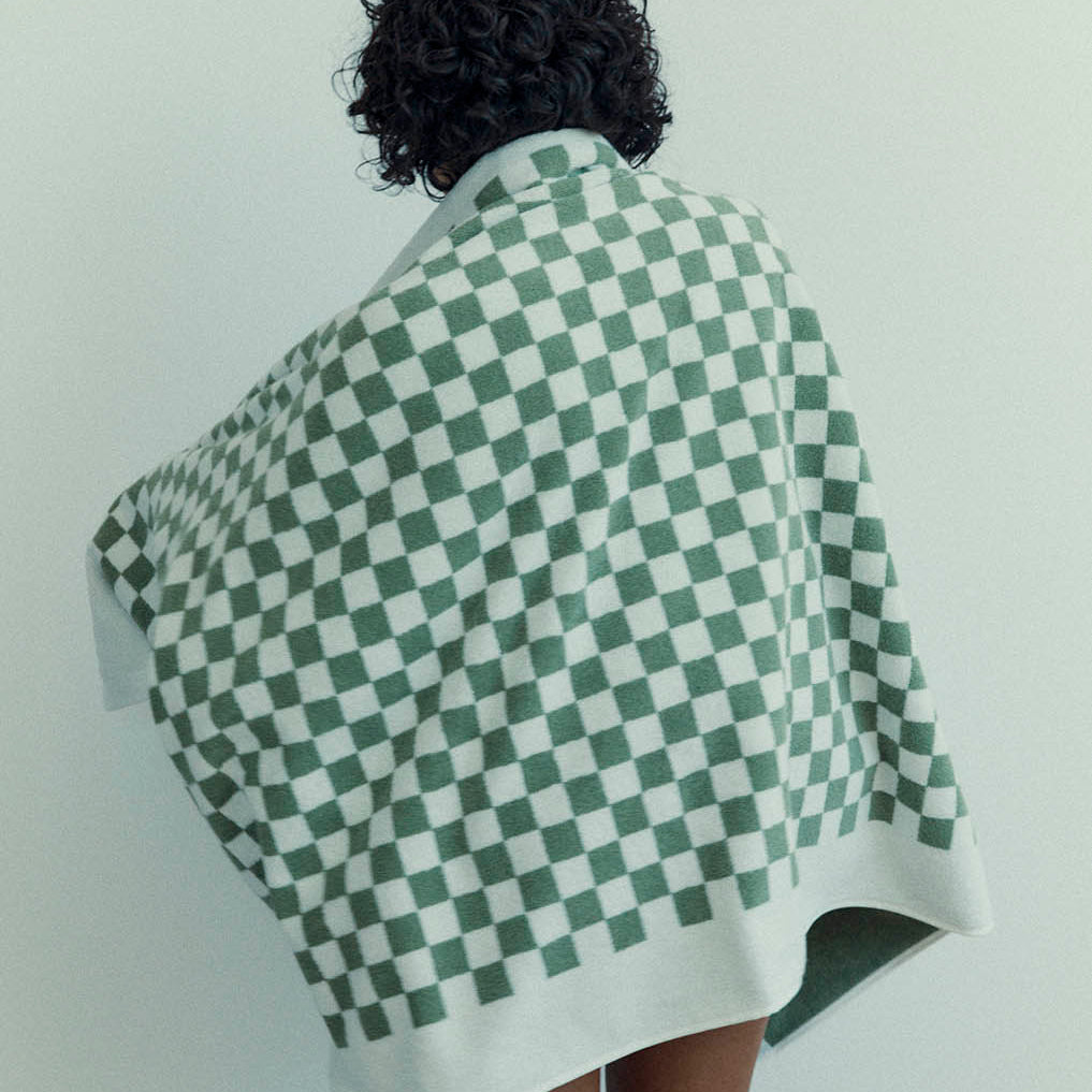 Baina Roman Pool Towel - Sage/Chalk