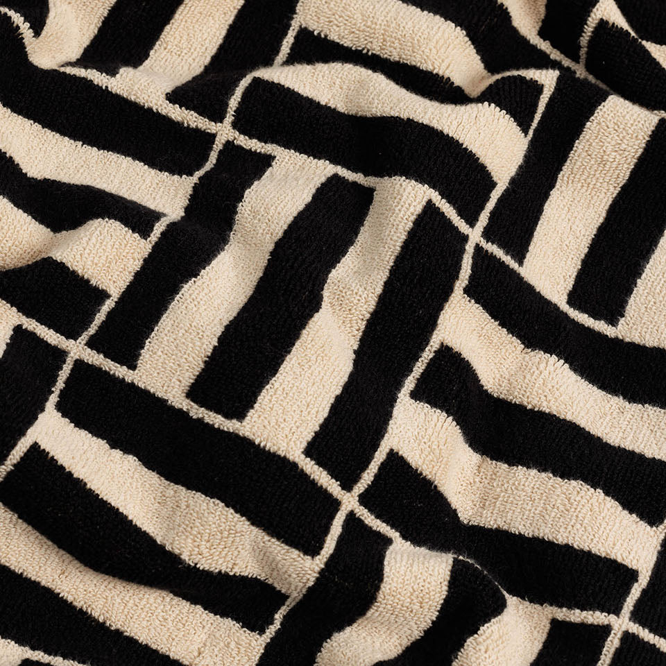 Baina Willis Pool Towel - Sand/Noir