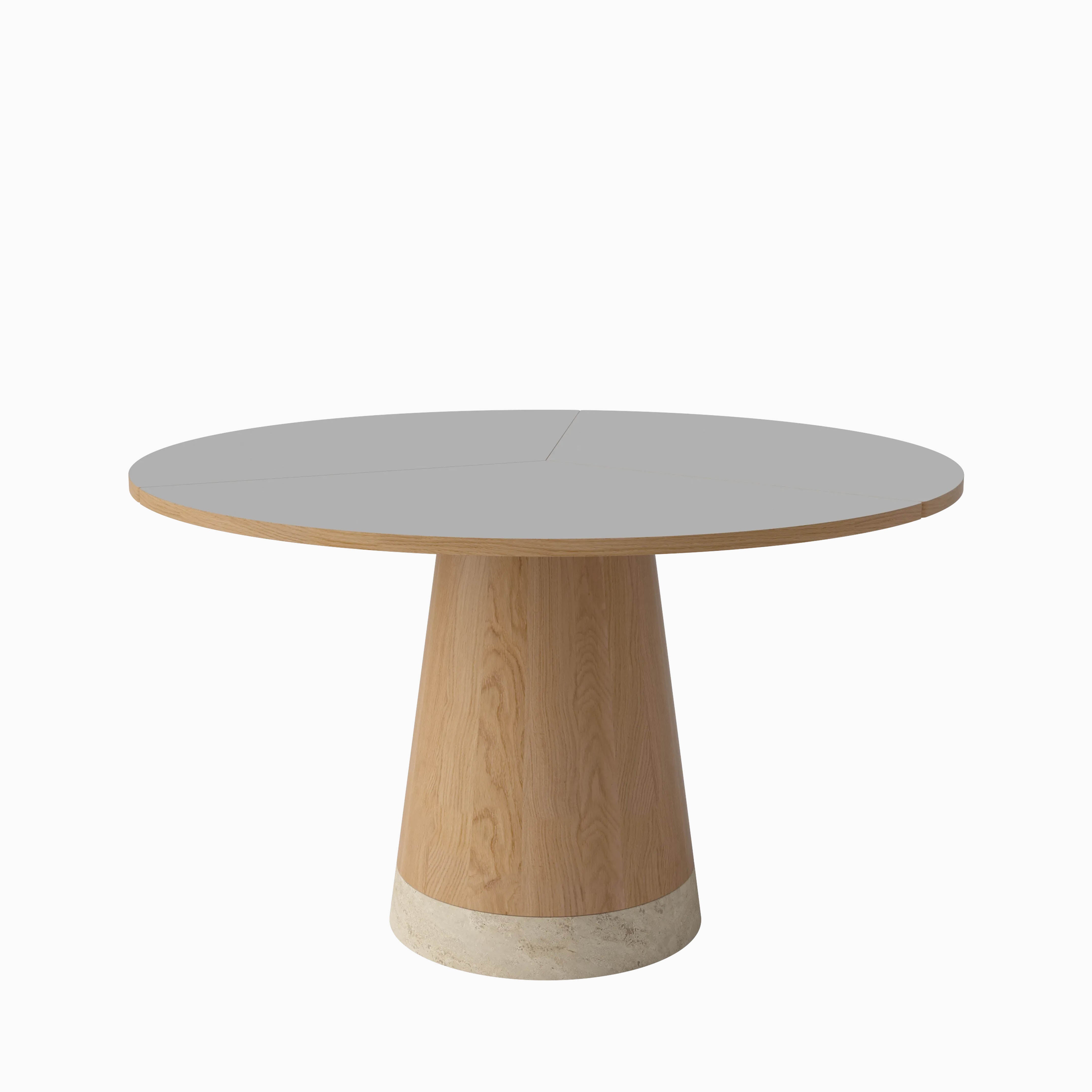 Bolia Piro Dining Table 125cm Light Grey Fenix Oiled Oak
