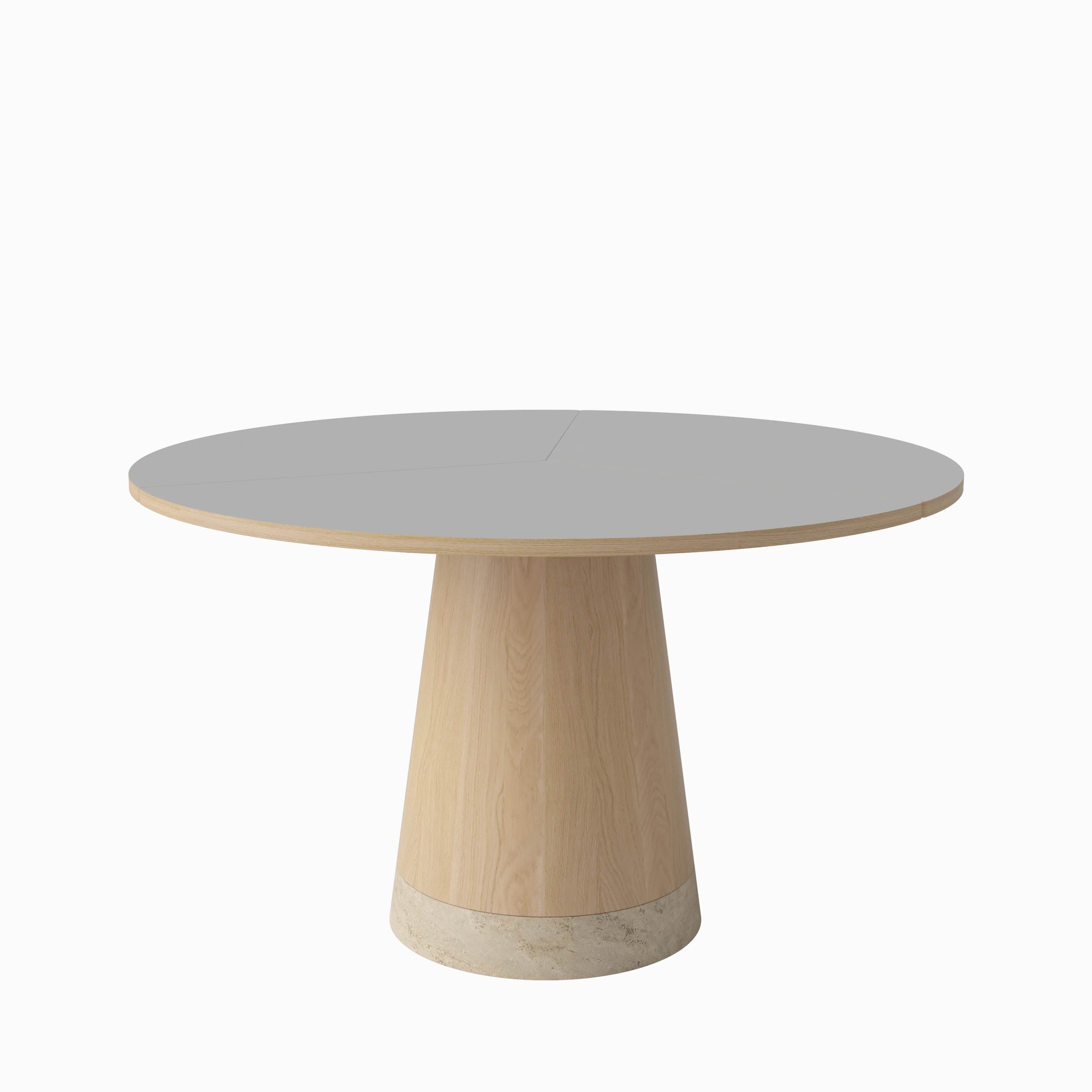 Bolia Piro Dining Table 125cm Grey Fenix White Oiled Oak