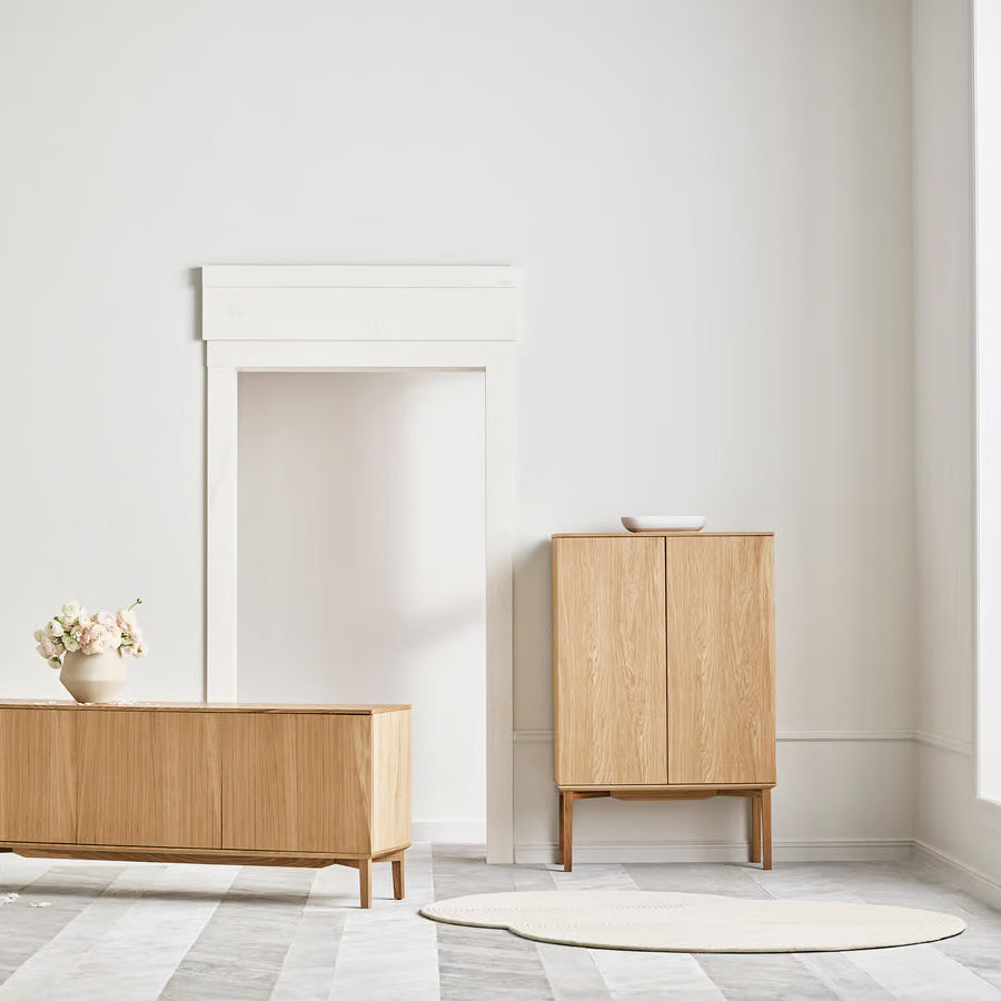 Bolia Silent Sideboard Wood Base 3 Door