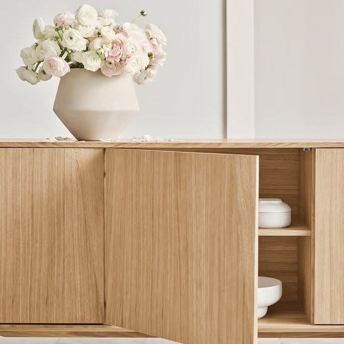 Bolia Silent Sideboard Wood Base 3 Door