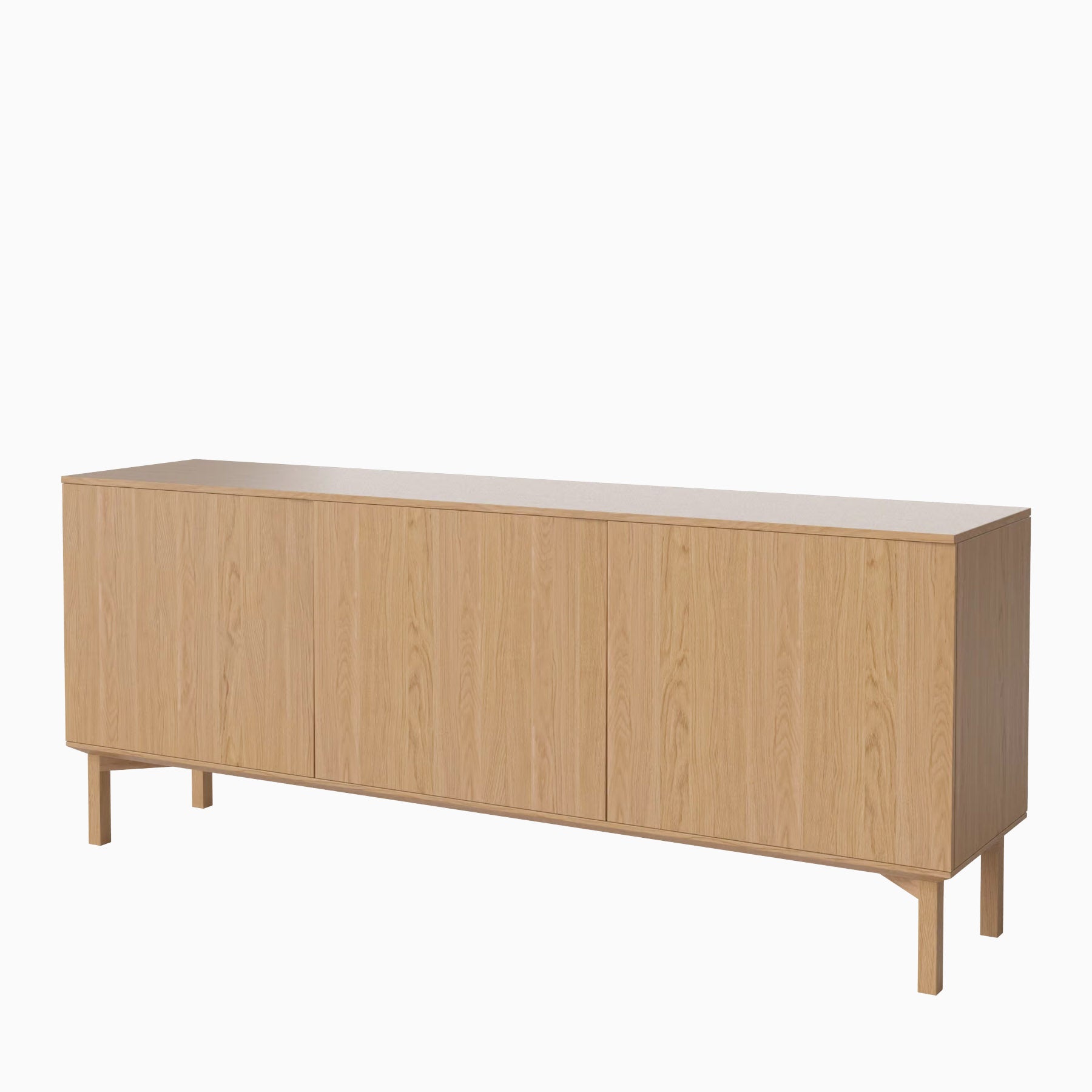 Bolia Silent Sideboard Wood Base 3 Door White Oiled oak