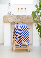 Bongusta Naram Hand Towel - Dazzling Blue & Rose