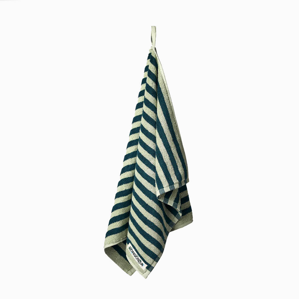 Bongusta Naram Hand Towel - Sea Foam & Deep Teal