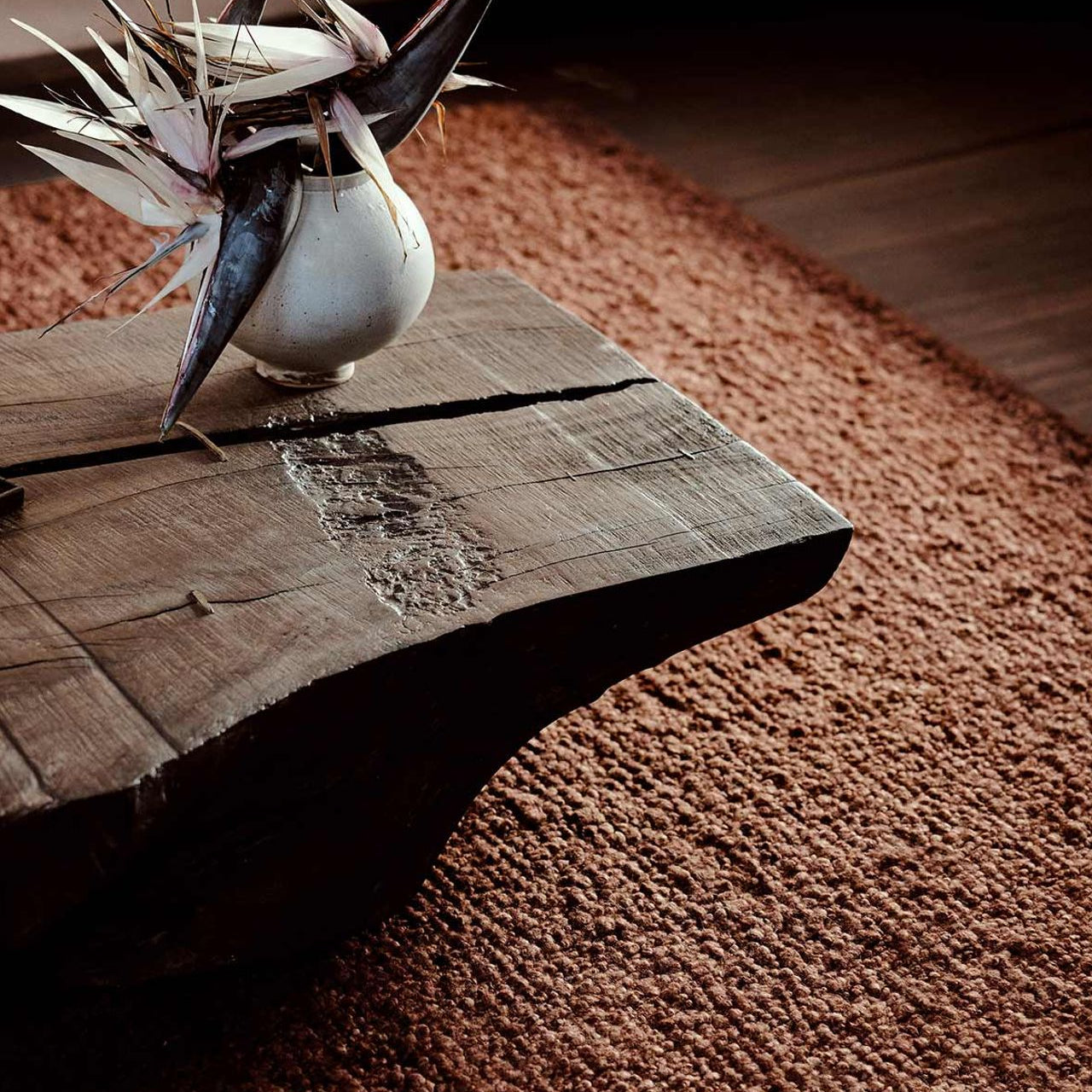 Armadillo Mason Hand-Woven New Zealand Wool Rug