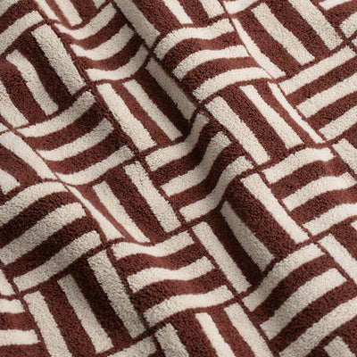 BAINA Saroma Bath Mat Mudbrick & Crème 50 x 80cm