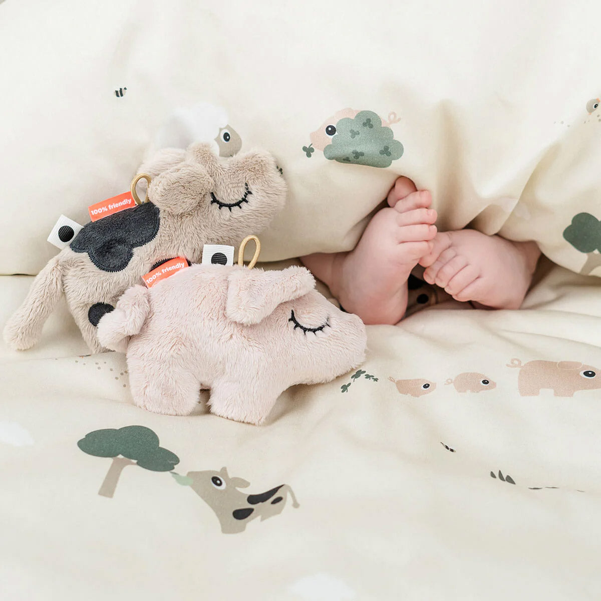 Done by Deer Tiny Sensory Rattle Dotti Sand