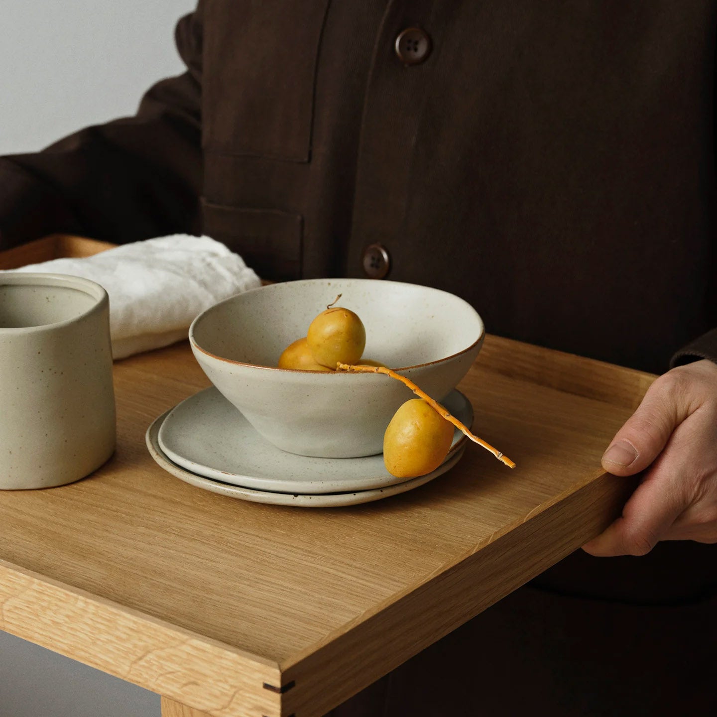 Ferm Living Bon Wooden Tray Large Oak