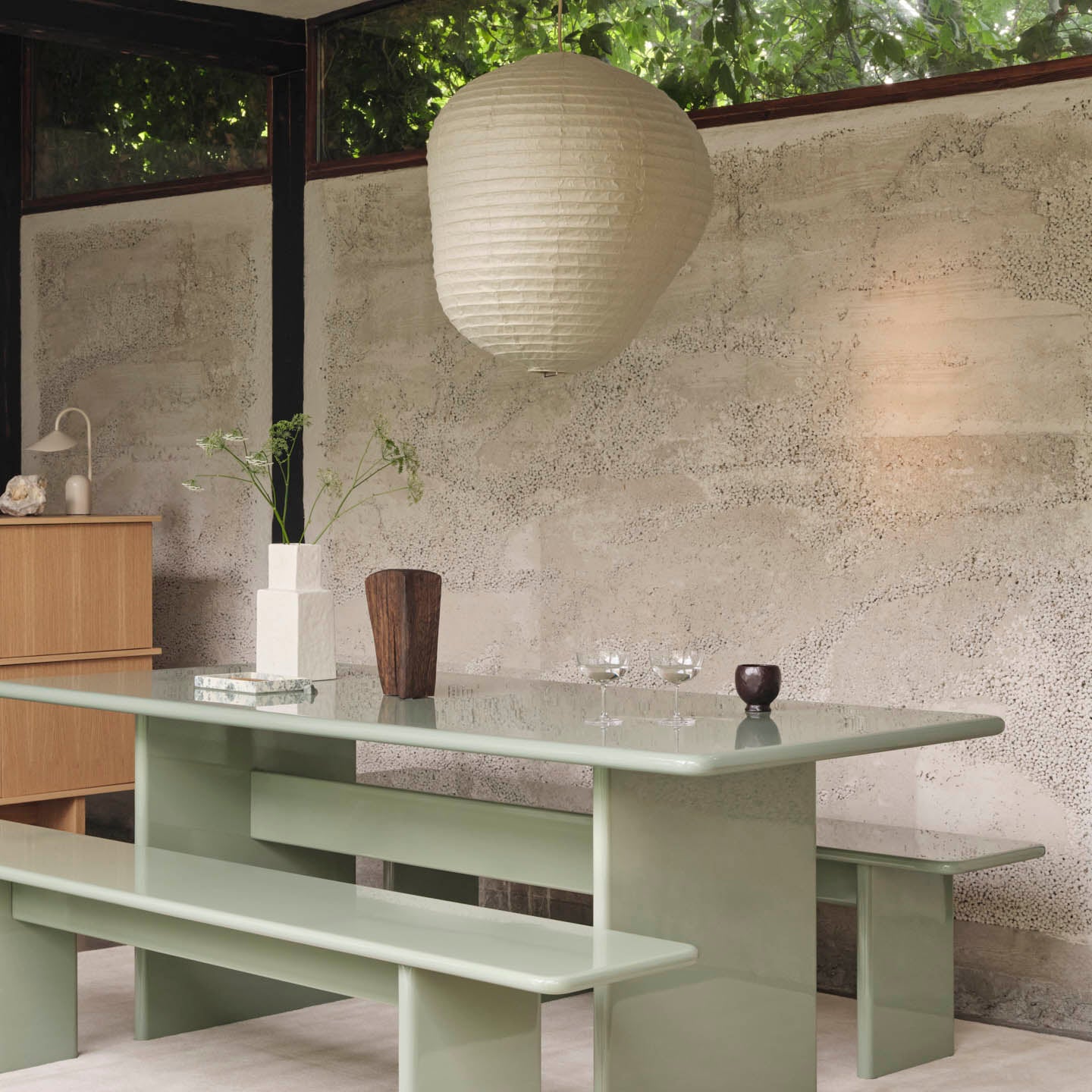 Ferm Living Rink Dining Table Tea Green