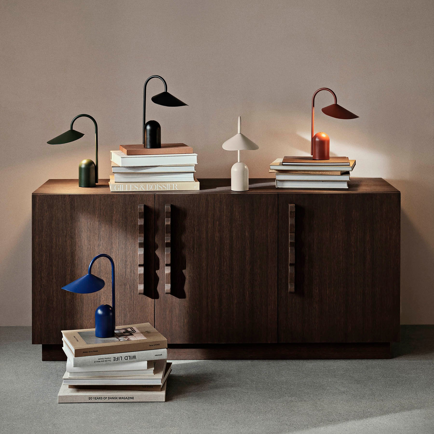Ferm Living Arum Portable Lamp oxide Red