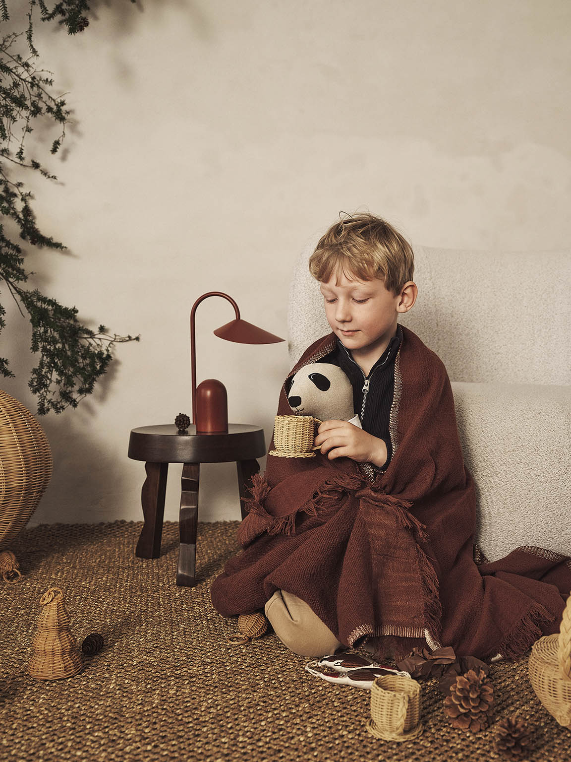 Ferm Living Arum Portable Lamp oxide Red