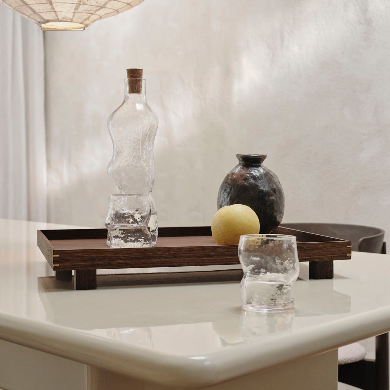 Ferm Living Bon Wooden Tray Large - Smoked Oak