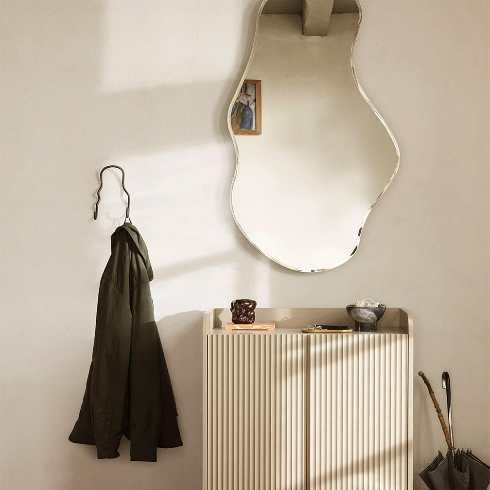 Ferm Living Curvature Double Hook Black Brass