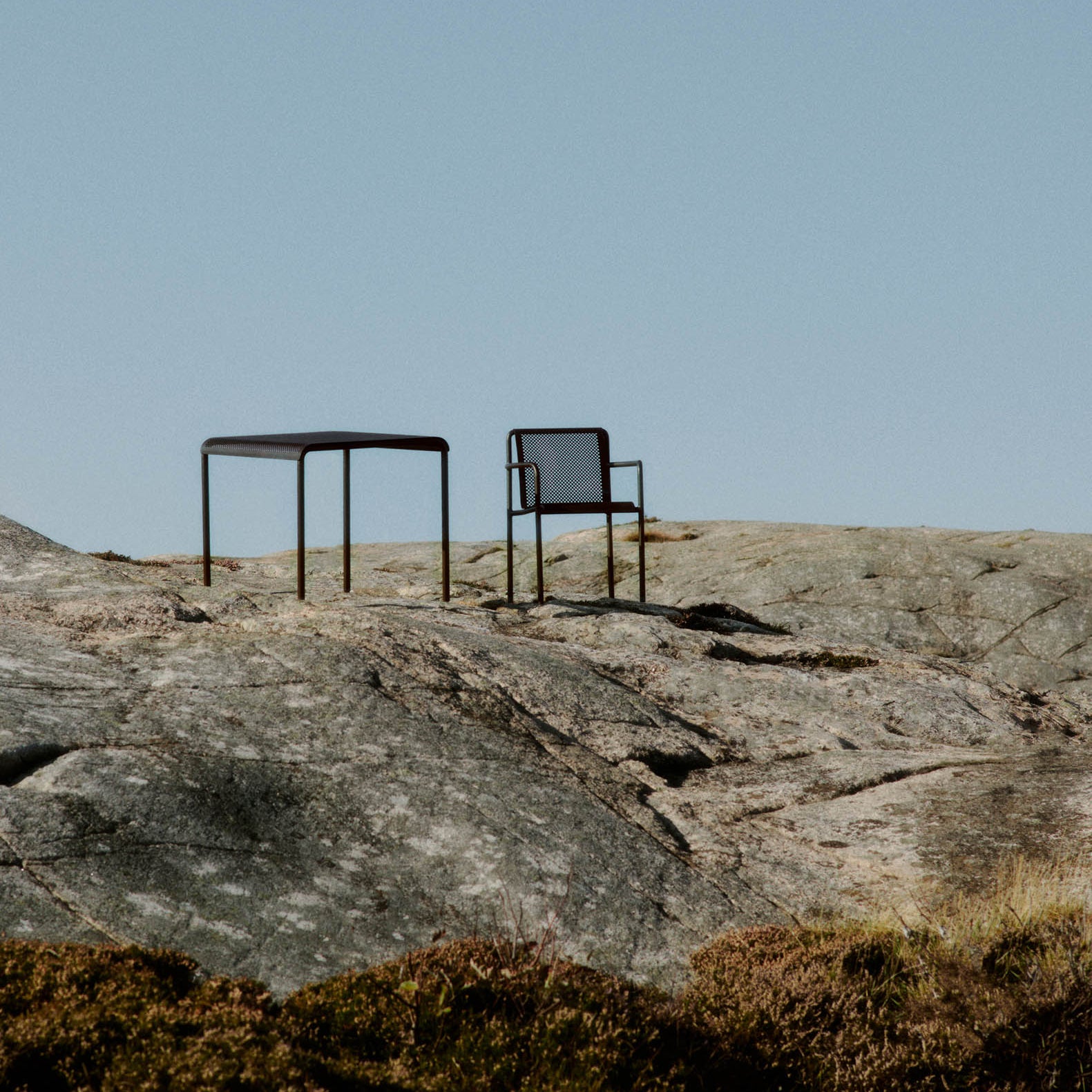 Ferm Living Dapple Chair with Arms Dark Chocolate