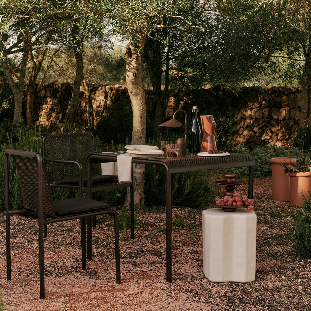 Ferm Living Dapple Chair with Arms Dark Chocolate