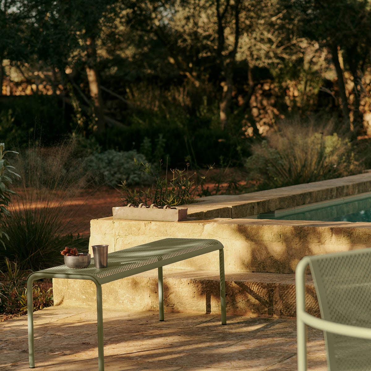 Ferm Living Dapple Bench Tea Green